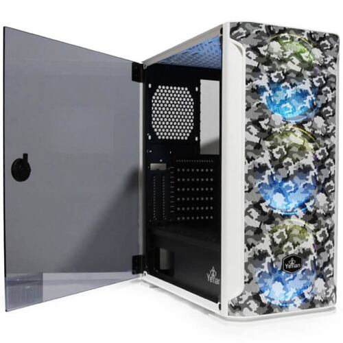 Gabinete YeYian HOLLOW 2500 3 Ventiladores LED RGB Vidrio Templado YGH-49704