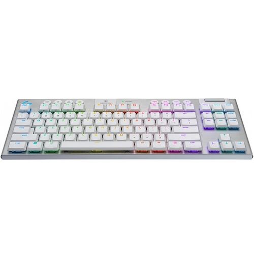 Teclado Logitech G915 TKL LIGHTSPEED Mecanico RGB Inalambrico Gaming USB Y Bluetooth Blanco 920-009660.
