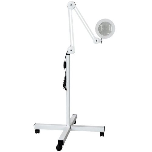 Lampara Facial Lupa 5x Pedestal Acero Acné Spa Estetica