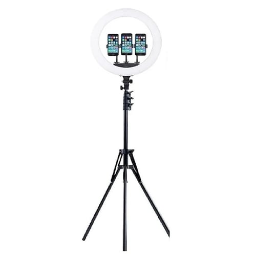 Aro De Luz Led 14 Pulgadas Profesional Maquillaje Videollamada Con Tripie Gratis FRALUGIO.