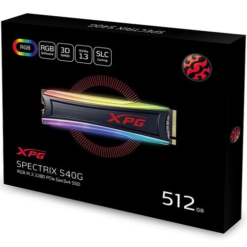 M.2 2280 SSD 512GB ADATA XPG SPECTRIX S40G RGB AS40G-512GT-C