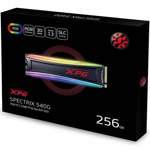 M.2 2280 SSD 256GB ADATA XPG SPECTRIX S40G RGB AS40G-256GT-C