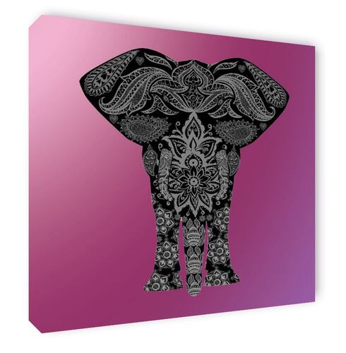 Cuadro Decorativo Canvas Elefante Mandala.