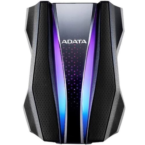 Disco Duro Externo Adata HD770G 2TB RGB USB 3.2 Negro AHD770G-2TU32G1-CBK.
