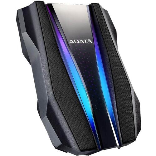 Disco Duro Externo Adata HD770G 2TB RGB USB 3.2 Negro AHD770G-2TU32G1-CBK.