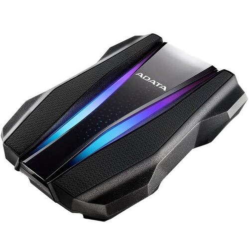 Disco Duro Externo Adata HD770G 2TB RGB USB 3.2 Negro AHD770G-2TU32G1-CBK.
