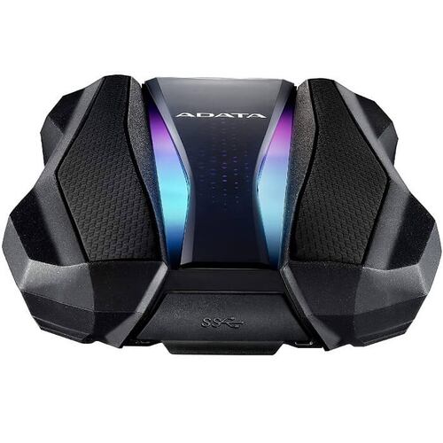 Disco Duro Externo Adata HD770G 2TB RGB USB 3.2 Negro AHD770G-2TU32G1-CBK.