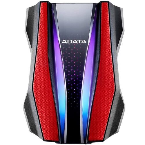 Disco Duro Externo Adata HD770G 1TB RGB USB 3.2 Rojo AHD770G-1TU32G1-CRD