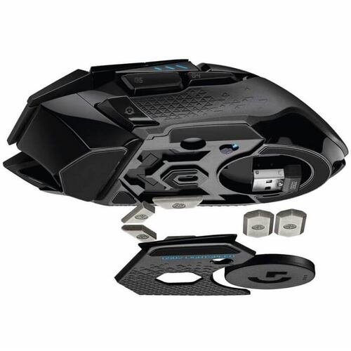 Mouse Logitech G502 LIGHTSPEED HERO RGB Gaming Inalámbrico Óptico USB 910-005566