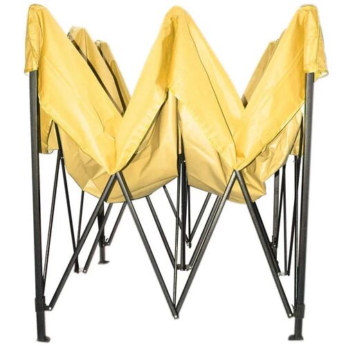 Carpa 3x3 Toldo Plegable Reforzado Amarilla Impermeable Jardin Exterior