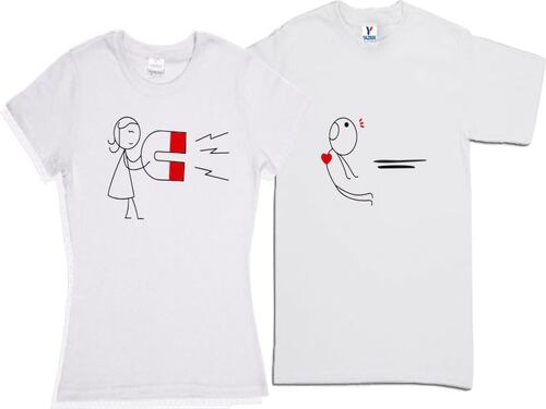 Set 2 Playeras Novios Pareja Iman San Valentin Duo