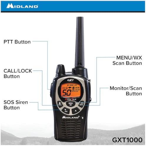 Radios 2 Vias Midland Gxt1000vp4 58 Kms.