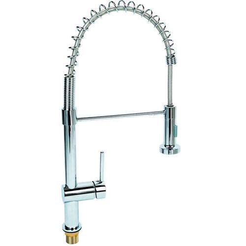 CNX Mezcladora Monomando Flexible para Fregadero con Sostenedor de Cuello Con Kit de Instalacion