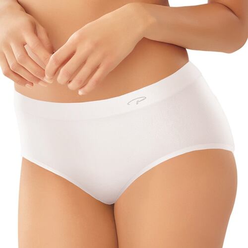 Pantaleta  corte completo sin costuras y con puente interior 100% algodón. Marca: Playtex..