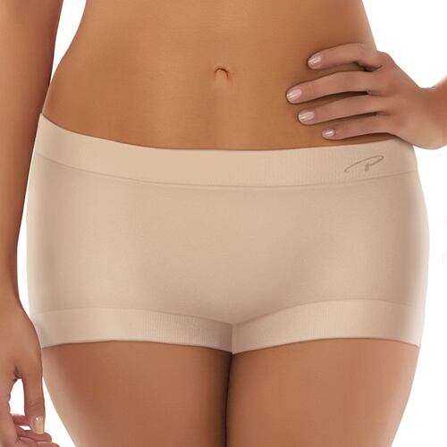 Pantaleta tipo bóxer sin costuras y puente interior 100% algodón. Marca: Playtex..