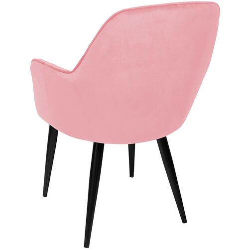 Sillon Eames Brazo Tapizado Vintage Moderno Sala Rosa
