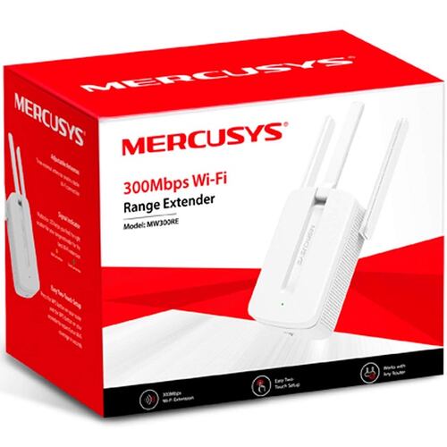 Repetidor Expansor De Señal WIFI Mercusys MW300RE 300Mbps.