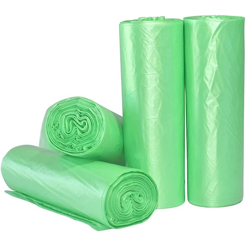 Bolsas de Basura Ideal para Cocina, baño, recámara u Oficina (84 x 102 cm) Biodegradables, color verde (33 gal) Paquete de 100 bolsas