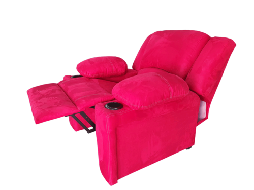 RECLINABLE SHERATON SUEDE ROJO ESPACIO MUEBLES  (ENTREGA UNICAMENTE EN CDMX Y AREA METROPOLITANA)
