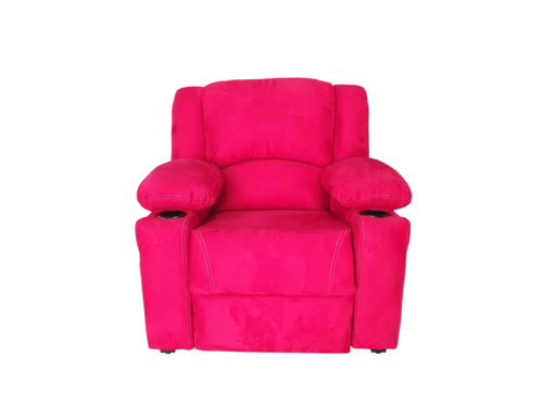 RECLINABLE SHERATON SUEDE ROJO ESPACIO MUEBLES  (ENTREGA UNICAMENTE EN CDMX Y AREA METROPOLITANA)