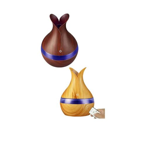 Humificador difusor de esencias, aromaterapia, purificador de aire Marrón