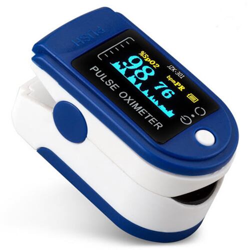 Fralugio Oximetro Pulsioximetro para medición de oxigenación equipo médico .