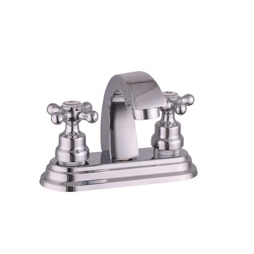  CNX Mezcladora para Lavabo Cromada con Cartucho de Compresión (Llave de agua para lavabo)