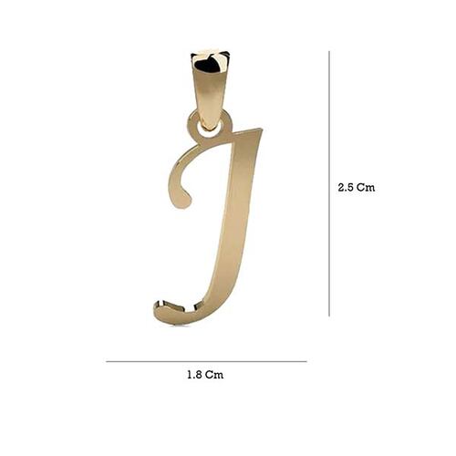 Dije Inicial Letra J Oro 14 K + Obsequio + Envio
