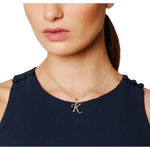 Dije Inicial Letra K Oro 10 K + Obsequio + Envio.