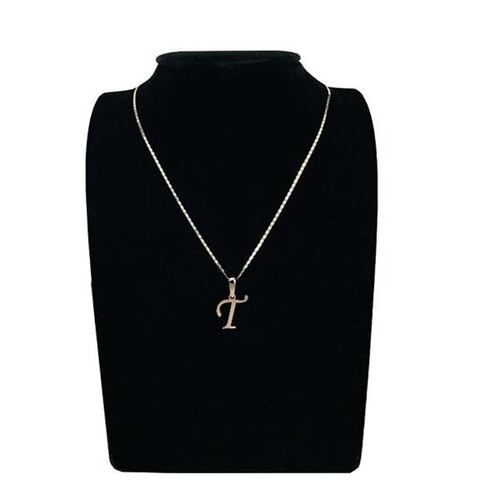 Dije Inicial Letra T Oro 10 K + Obsequio + Envio