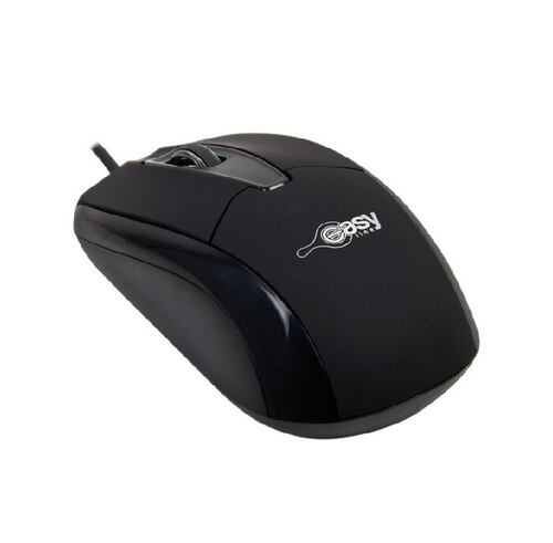 MOUSE Negro USB 1000DPI USB CABLE PC LAPTOP CASA OFICINA ESCUELA CLASE NEGRO EASY LINE PC LAP