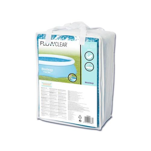 Cubierta Cobertor Solar Para Alberca Piscina Redonda Azul De Burbuja 3.05 M Bestway.