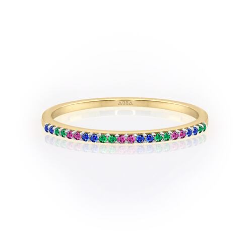 CHURUMBELA ULTRA DELGADA 1 MM 3 COLORES ORO 10K ABBA JOYAS