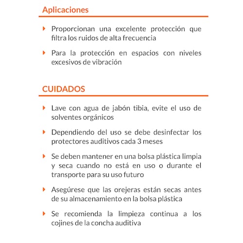 OREJERA PLEGABLE TAPONES AUDITIVOS OIDO PARA ANULAR EL RUIDO SEGURIDAD INDUSTRIAL TRUPER