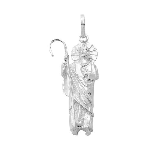 Dije de San Judas Tadeo Grande en Plata .925 