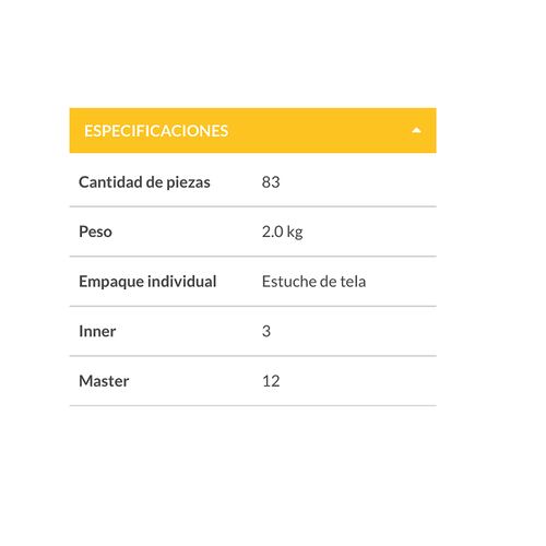 JUEGO DE HERRAMIENTAS MECANICA DADOS PUNTAS LLAVES ALLEN MALETIN 85 PIEZAS PRETUL