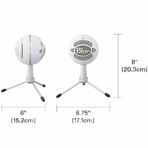 Microfono Profesional Blue Snowball iCE Blanco USB 988-000070