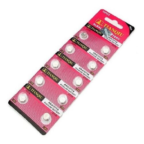 Blister 10 Baterias Pilas Para Reloj Estandar Ag4 Lr626 377a - Tianqiu 