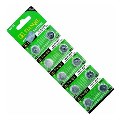 Blister 10 Baterías Pilas Ag10 Lr1130 389 Lr54 189 Rw89 