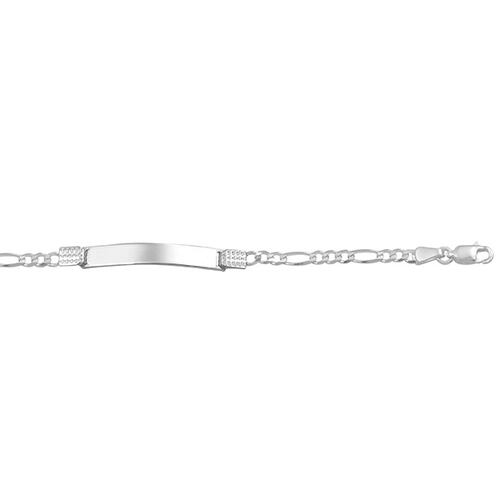 Esclava para niño(a) 3x1 Placa Lisa 14cm 080 en Plata .925 
