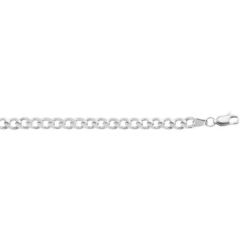 Pulsera Barbada de 18cm en Plata .925 