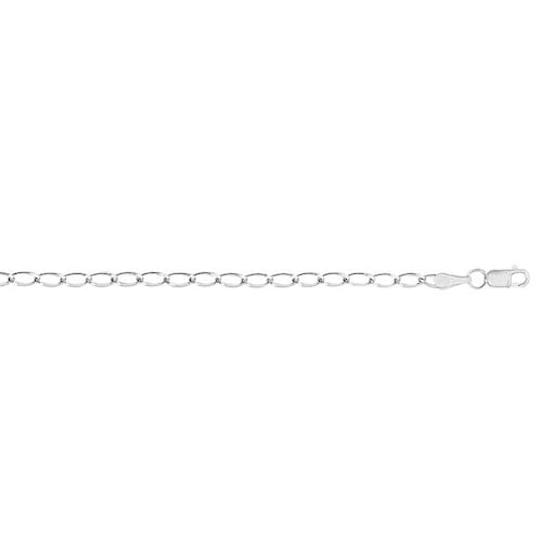 Cadena Rada 060 Delgada de 50cm en Plata .925 