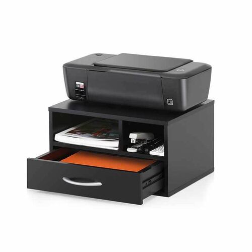 Mueble organizador de mesa de impresión.
