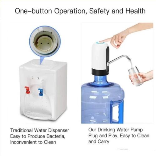 Dispensador de agua automático garrafón recargable / bomba de agua portátil eléctrica inalámbrica.