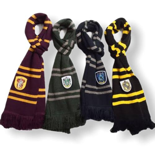 Harry Potter Bufanda Disfraz Gryffindor Slytherin Ravenclaw Hufflepuff Cosplay