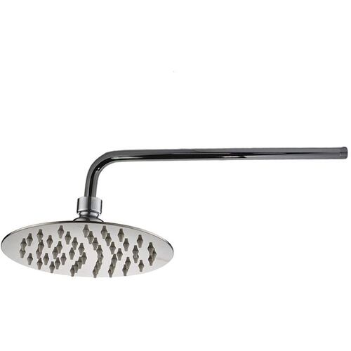 Regadera Redonda de 8" con Tubo de 40 cm en Acero Inoxidable (Empaque de tubo 5/50).