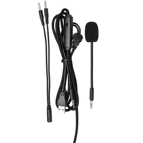 Diadema YeYian Proud Serie 3500 LED Micrófono Gaming Headset 3.5mm Negro YDG-33405.