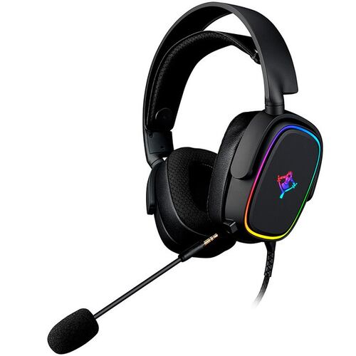 Diadema YeYian Proud Serie 3500 LED Micrófono Gaming Headset 3.5mm Negro YDG-33405.