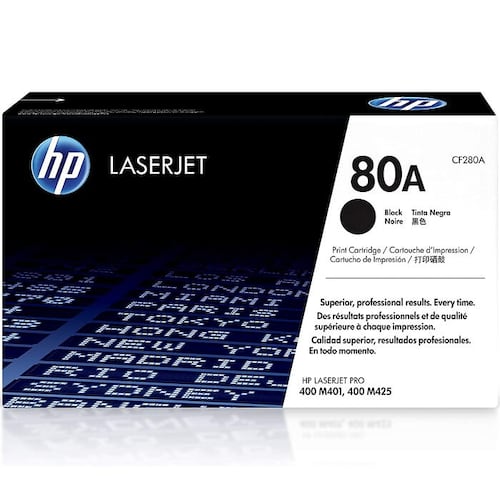Tóner HP 80A Negro CF280A