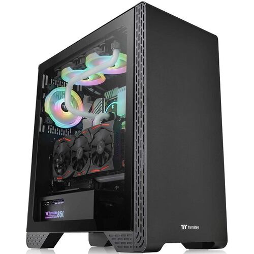 Gabinete Thermaltake S300 TG Vidrio Templado 2 Ventiladores CA-1P5-00M1WN-00